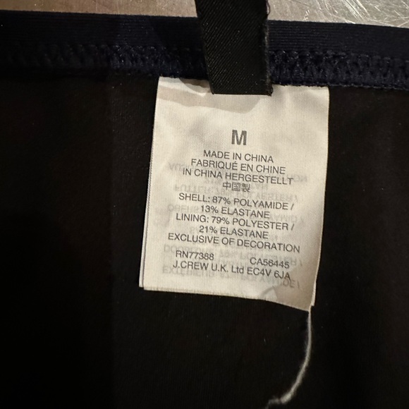 Classic J Crew Strapless Bikini Set, Navy Blue - Picture 5 of 5